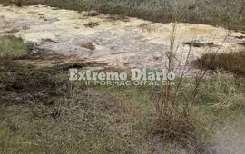 Imagen de &iquest;Qu&eacute; es?: Misterioso l&iacute;quido amarillo al costado de la ruta