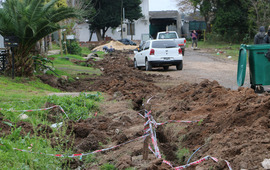 Imagen de C&aacute;ritas II. Trabajos de zanjeo y continuaci&oacute;n de la obra de agua
