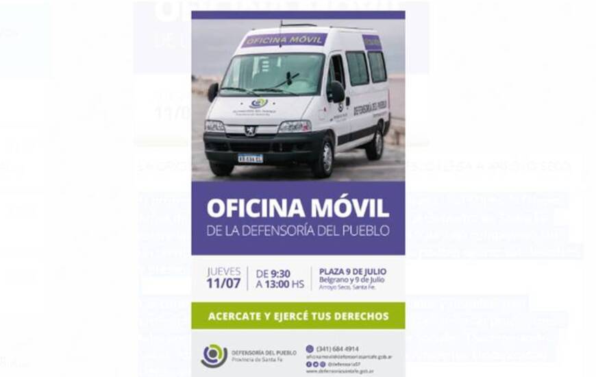 Imagen de La oficina m&oacute;vil de Defensor&iacute;a del Pueblo regresa a Arroyo Seco