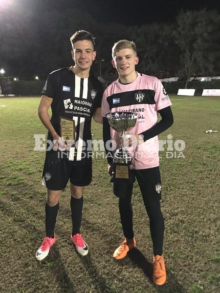 El goleador y el arquero. Giglia y Sodini, figuras de Unión en el torneo ganado.