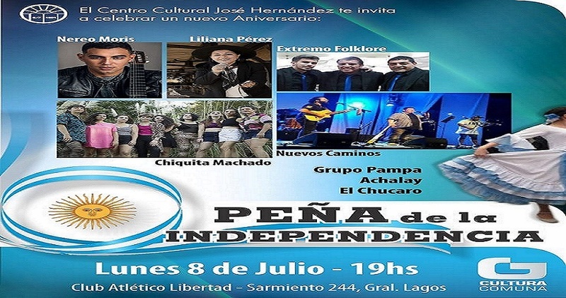 Imagen de Nuevo aniversario del Centro Cultural con la tradicional �Pe&ntilde;a de la Independencia�