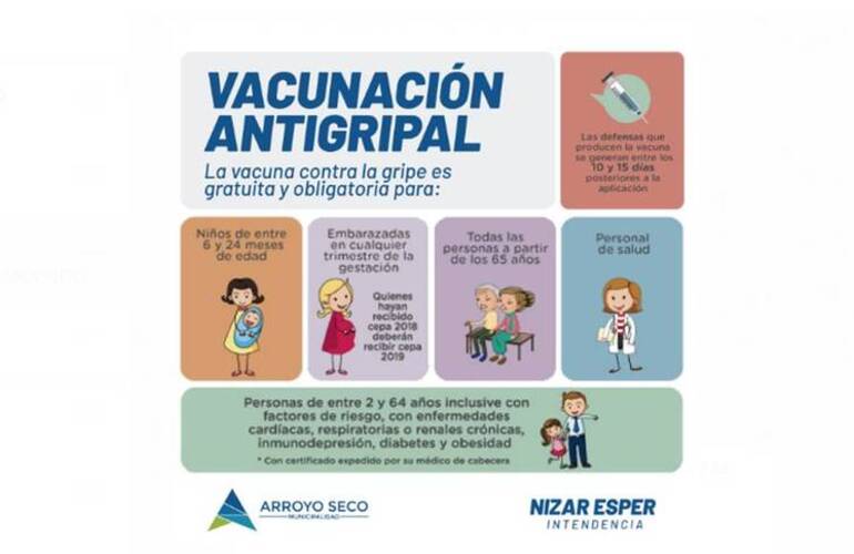 Imagen de Vacunaci&oacute;n antigripal gratuita en el Hospital N&deg; 50 y en el Centro de Salud