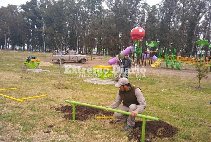 La Comuna avanza en la construcción de este espacio de recreación