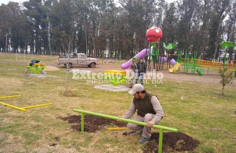 La Comuna avanza en la construcción de este espacio de recreación