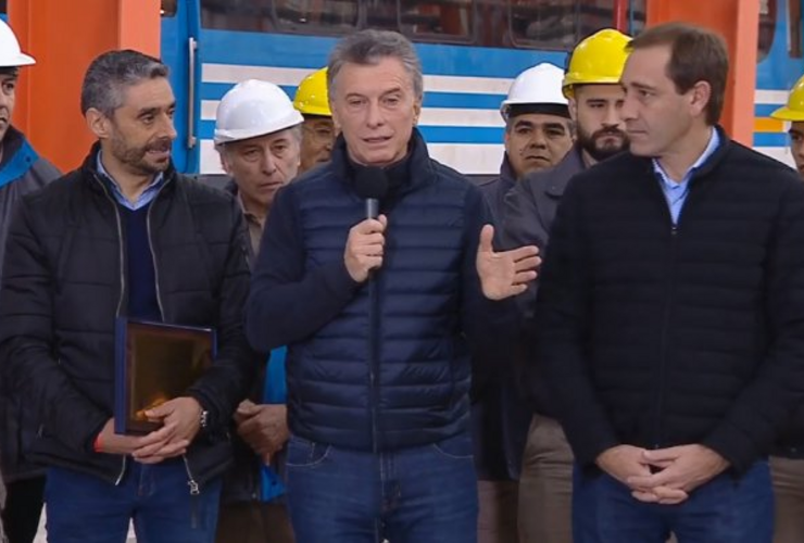 El presidente Mauricio Macri inauguró el nuevo taller ferroviario Tolosa, en La Plata, cerrado desde 2011.