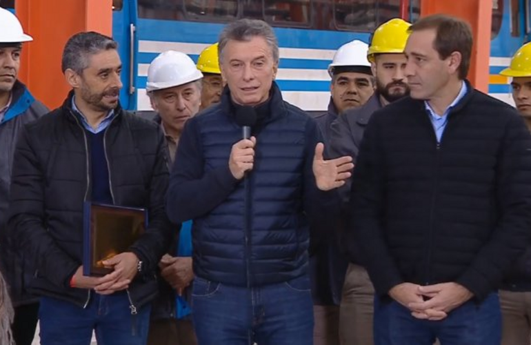 El presidente Mauricio Macri inauguró el nuevo taller ferroviario Tolosa, en La Plata, cerrado desde 2011.