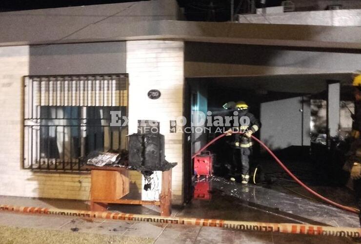 Imagen de Incendio en una casa de San Nicolás al 700