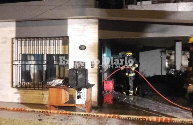 Imagen de Incendio en una casa de San Nicolás al 700