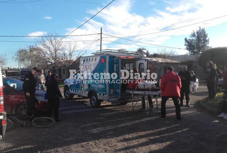 Imagen de Choque entre un ciclista y un automóvil