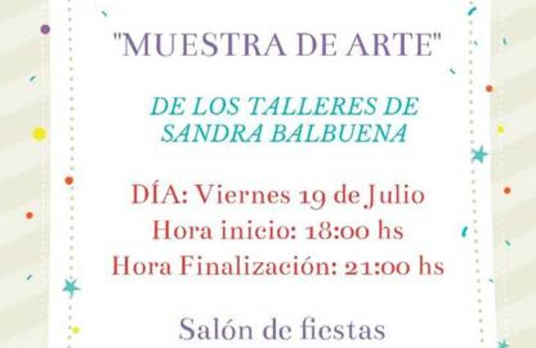 Imagen de Muestra de Arte de los Talleres de Sandra Balbuena