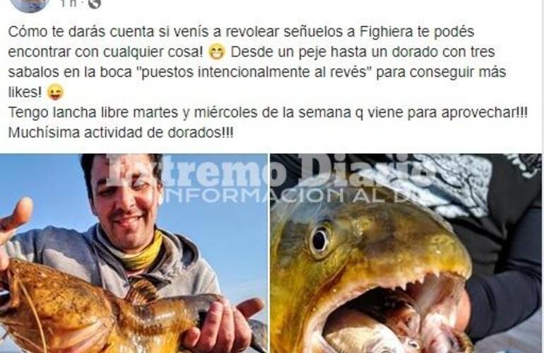 Sacaron un dorado con tres s&aacute;balos en su boca.