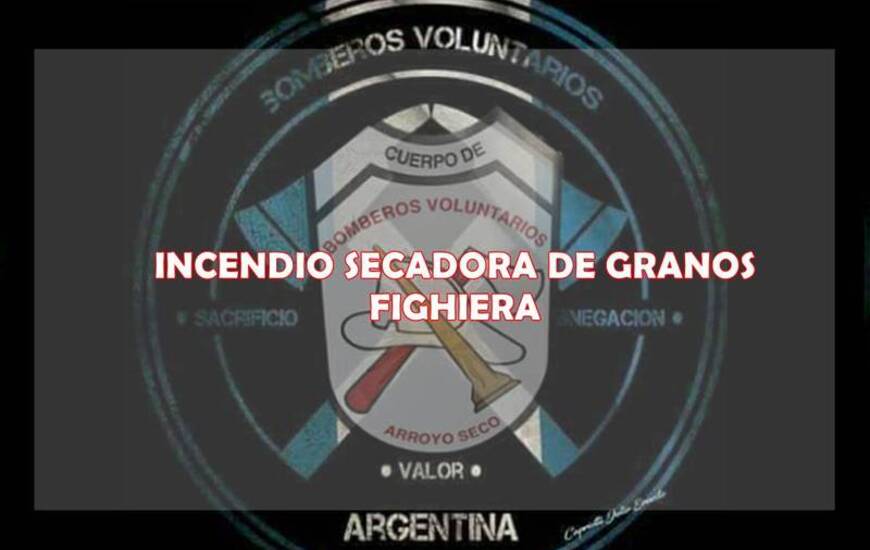 Imagen de Incendio secadora de granos en Fighiera