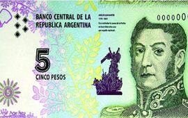 Imagen de El billete de 5 pesos dejar&aacute; de circular a partir de febrero de 2020