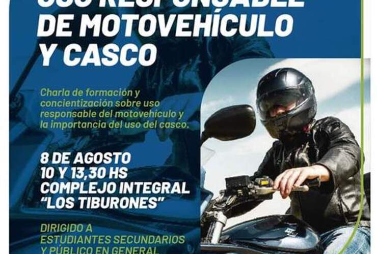 Imagen de Uso responsable de motovehículo y casco