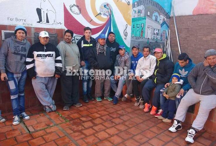 Fueron acompañados por integrantes del MTE