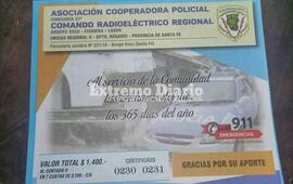 Modelo del cartón que dejan en casas y comercios, los encargados de la campaña
