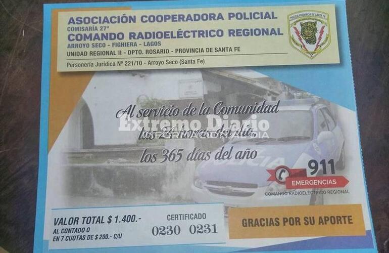 Modelo del cart&oacute;n que dejan en casas y comercios, los encargados de la campa&ntilde;a