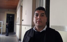 El sub comisario Cristian Acosta, el día su asunción en la BOA de Villa Constitución.