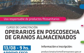 Imagen de Curso de capacitaci&oacute;n: Operarios de Poscosecha de Granos Almacenados