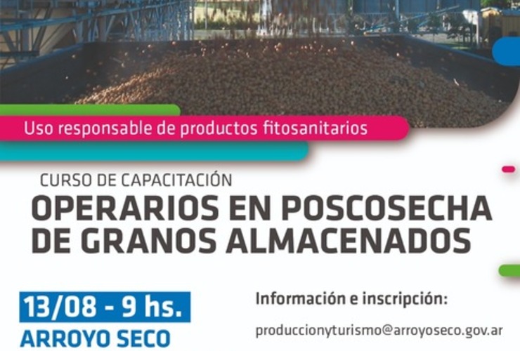 Imagen de Curso de capacitación: Operarios de Poscosecha de Granos Almacenados