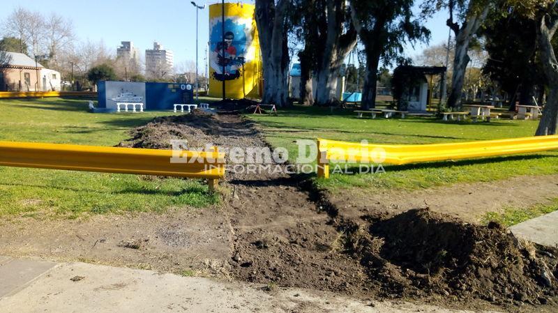 Imagen de Construyen un sendero para acercarse a la nueva intervenci&oacute;n art&iacute;stica