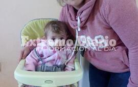 Melisa junto a su hija