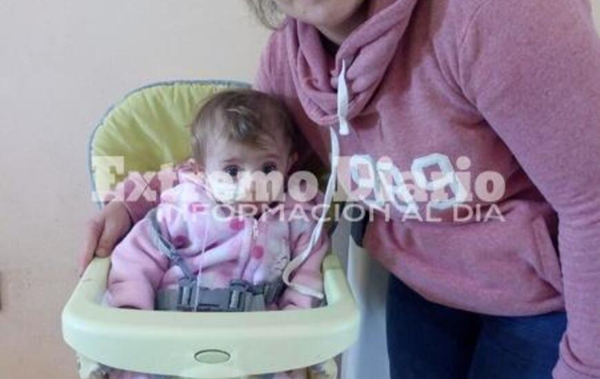 Melisa junto a su hija