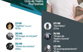 Imagen de Teatro de por ac&aacute;: Ciclo de Teatro Pre Festival en el Centro Cultural