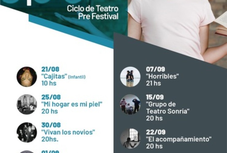 Imagen de Teatro de por ac&aacute;: Ciclo de Teatro Pre Festival en el Centro Cultural