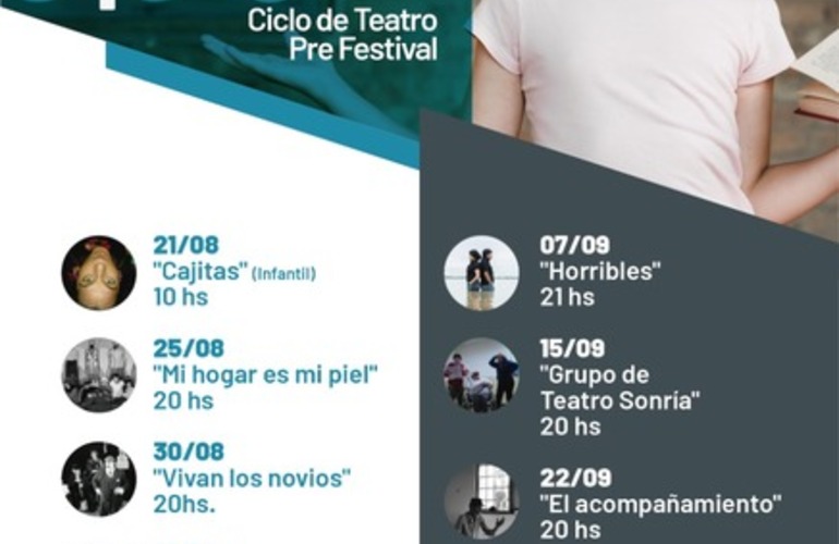 Imagen de Teatro de por acá: Ciclo de Teatro Pre Festival en el Centro Cultural