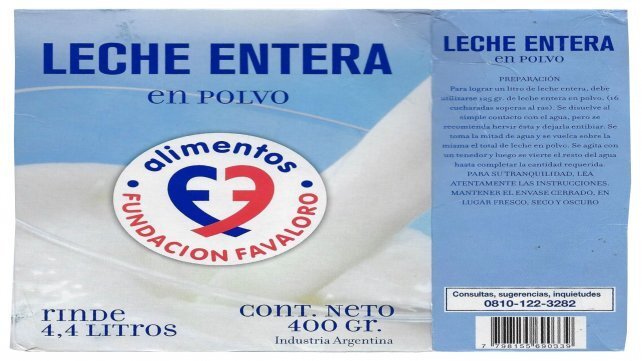 Imagen de Proh&iacute;ben en Santa Fe la venta de leche en polvo de la Fundaci&oacute;n Favaloro