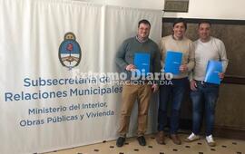 Stangoni firm&oacute; esta ma&ntilde;ana el convenio en Buenos Aires.