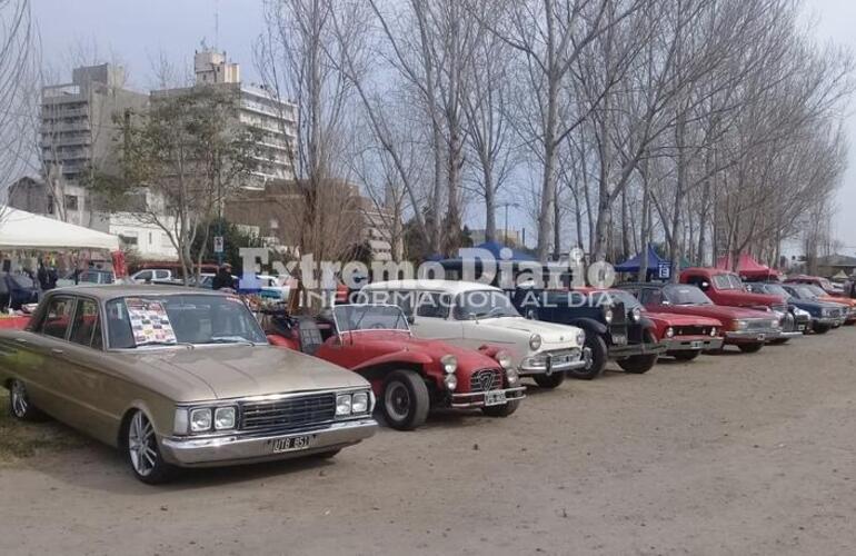 Varios autos de colección en el evento de Arroyo Seco.