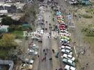 Imagen aérea de los autos en el Encuentro Multimarcas.