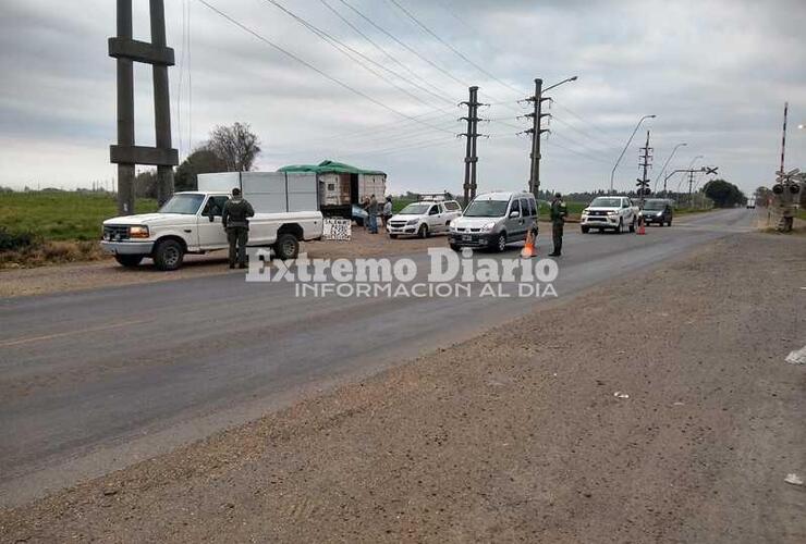 El camión fue interceptado hoy por Ruta 21