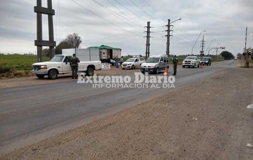 El cami&oacute;n fue interceptado hoy por Ruta 21
