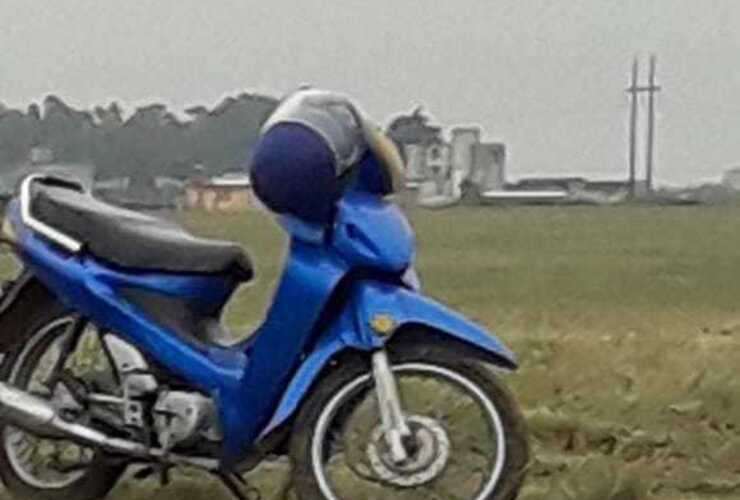 Esta es la imagen de la motocicleta que se había viralizado en las redes sociales.
