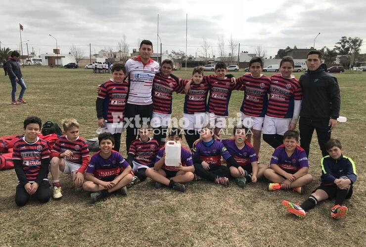 Equipo Infantil de Talleres en la jornada del sábado.