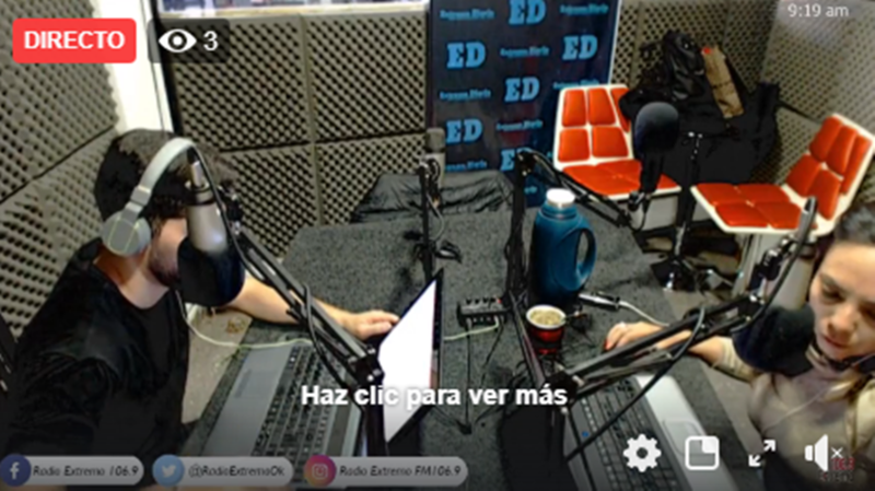 Imagen de Emisi&oacute;n EN VIVO de Dos & Pico, Radio Extremo 106.9