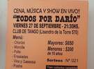 Imagen de ATENCIÓN ARROYO SECO Y ZONA: Cena Solidaria Todos por DARÍO CERUTTI