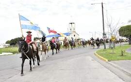 Imagen de La Asociaci&oacute;n Sanmartiniana cerr&oacute; la marcha por las postas en General Lagos