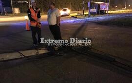 Imagen de Por el viento: Se cayeron varios postes camino al puerto