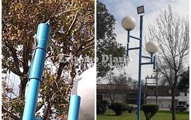 Imagen de Se robaron reflectores de la Plaza San Mart&iacute;n