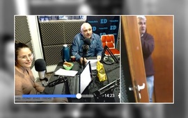 Imagen de El intendente irrumpi&oacute; en la radio exigiendo que Pico Pascual salga del estudio