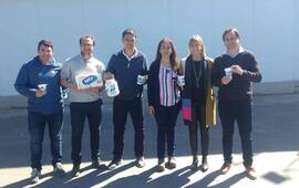 La pr&oacute;xima Vicegobernadora Alejandra Rodenas y el Diputado Alejandro Ramos recorrieron empresas junto al Presidente Comunal Esteban Ferri.