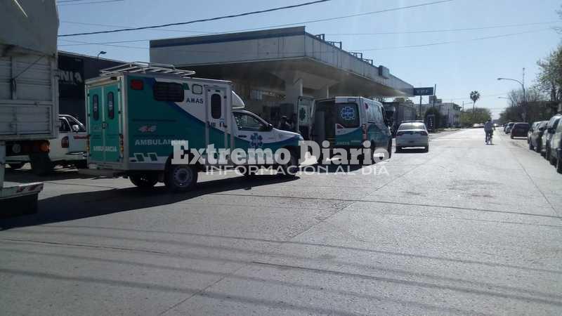 Imagen de Choque en San Mart&iacute;n y Juan B. Justo