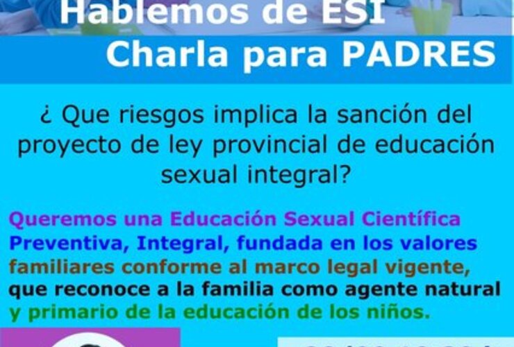 Imagen de Hablemos de ESI, charla para padres