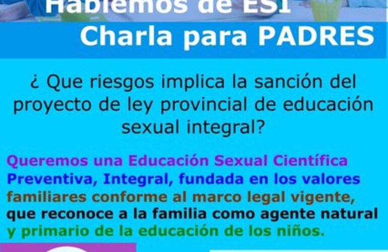 Imagen de Hablemos de ESI, charla para padres