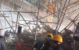 Imagen de Derrumbe en las obras de ampliaci&oacute;n de Ezeiza: hay un muerto y diez heridos