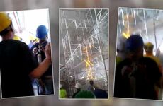 Imagen de Video: as&iacute; fue el desmoronamiento fatal en el aeropuerto